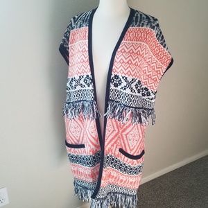 NWT fringe cardigan
